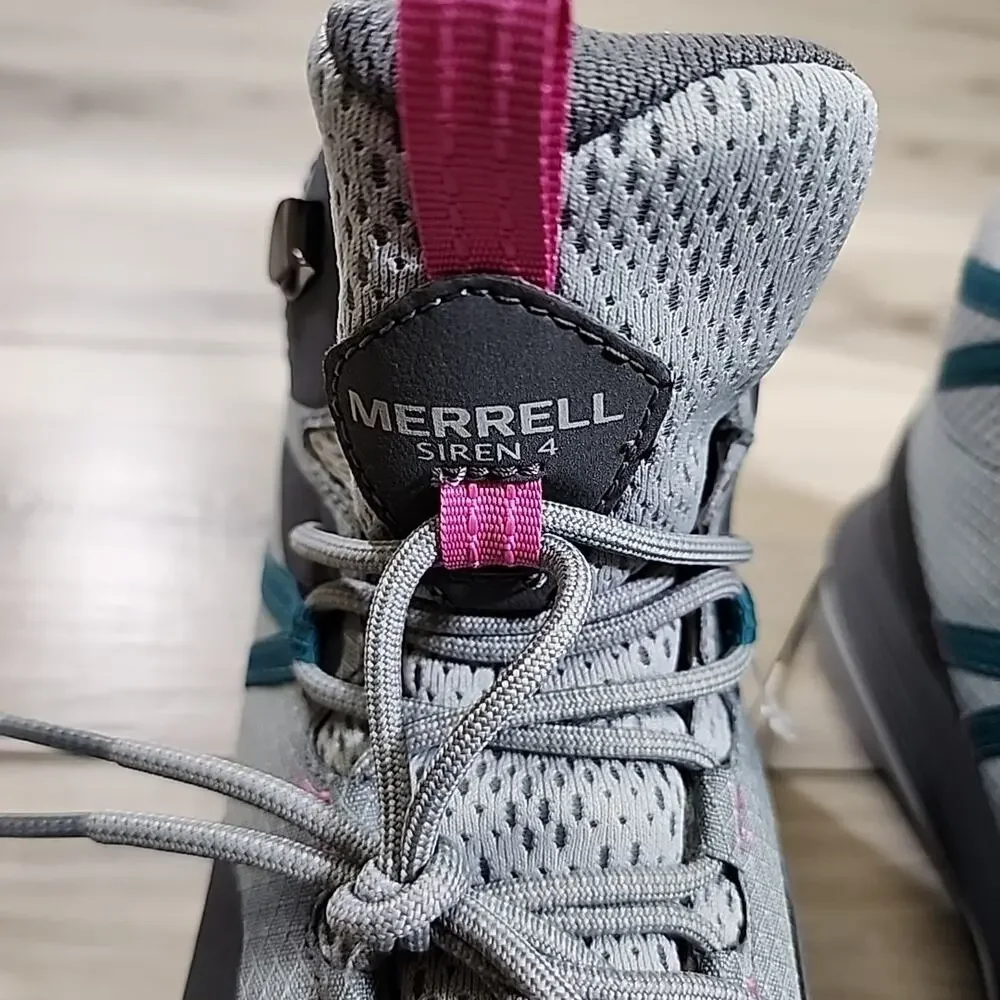 Merrell Hiking Boots Women's 11 Gray Siren 4 Mid Goretex New